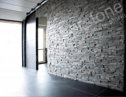 Norstone Charcoal Interior Ledgestone Feature Wall in Dallas