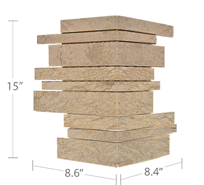 Norstone Beige Marble Mosaic Wall Tile Corner Specs