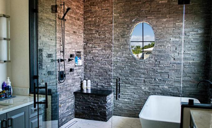 sandstone bathroom tile