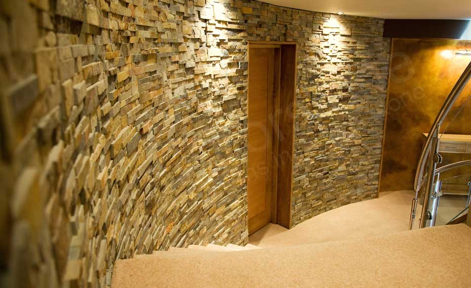 Interior Stacked Stone Veneer Wall Panels Stone Wall Paneling